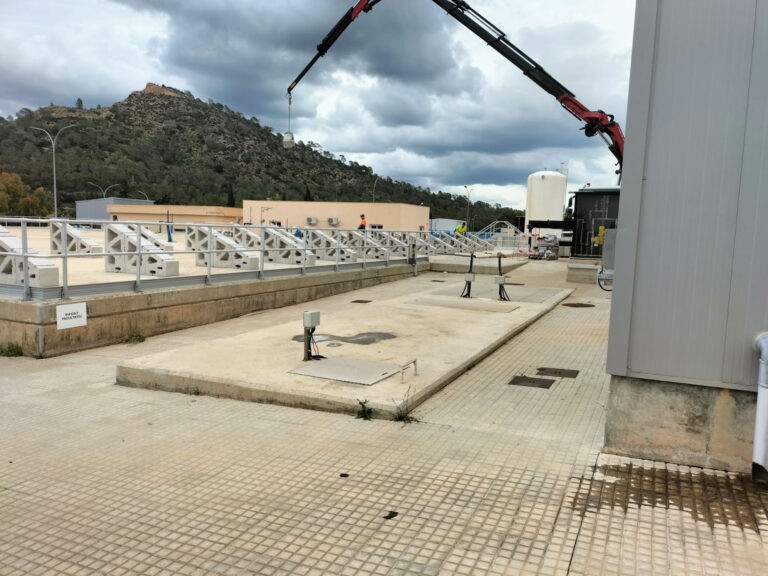 Soportes de hormigón de 25 grados para huerto solar en Mallorca-2